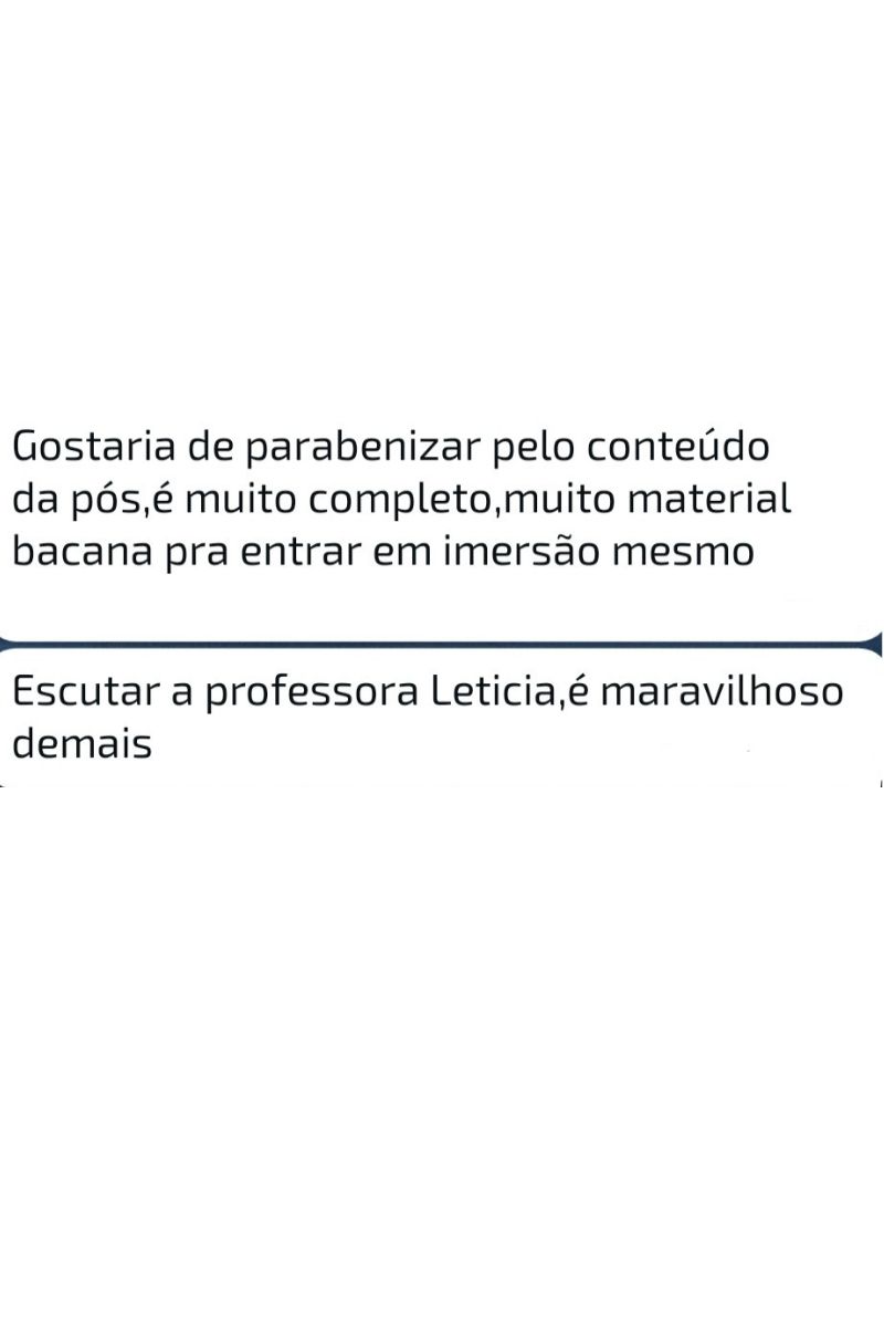 Depoimento de Amanda Vieira, aluna da pós-graduação